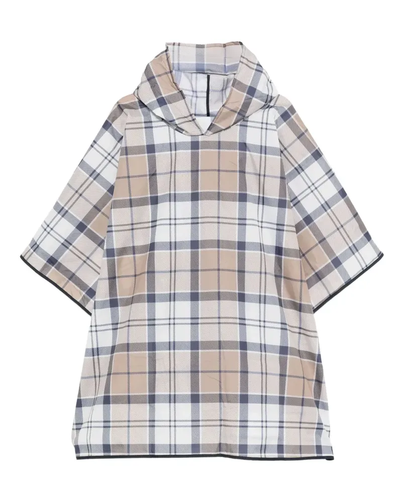 Barbour Kapuzenschal mit Karomuster - Nude Nude