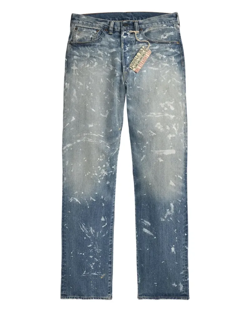 Ralph Lauren Jeans mit Farbklecks-Print - Blau Blau