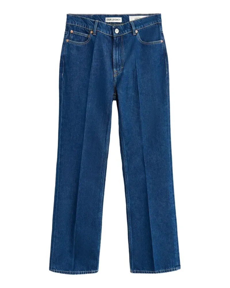 Our Legacy 70s Cut pressed-crease bootcut jeans - Blau Blau