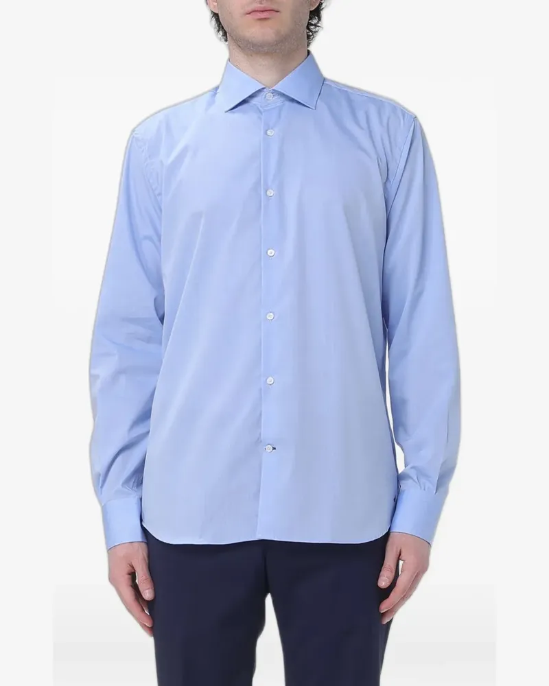 Brooksfield cotton shirt - Blau Blau
