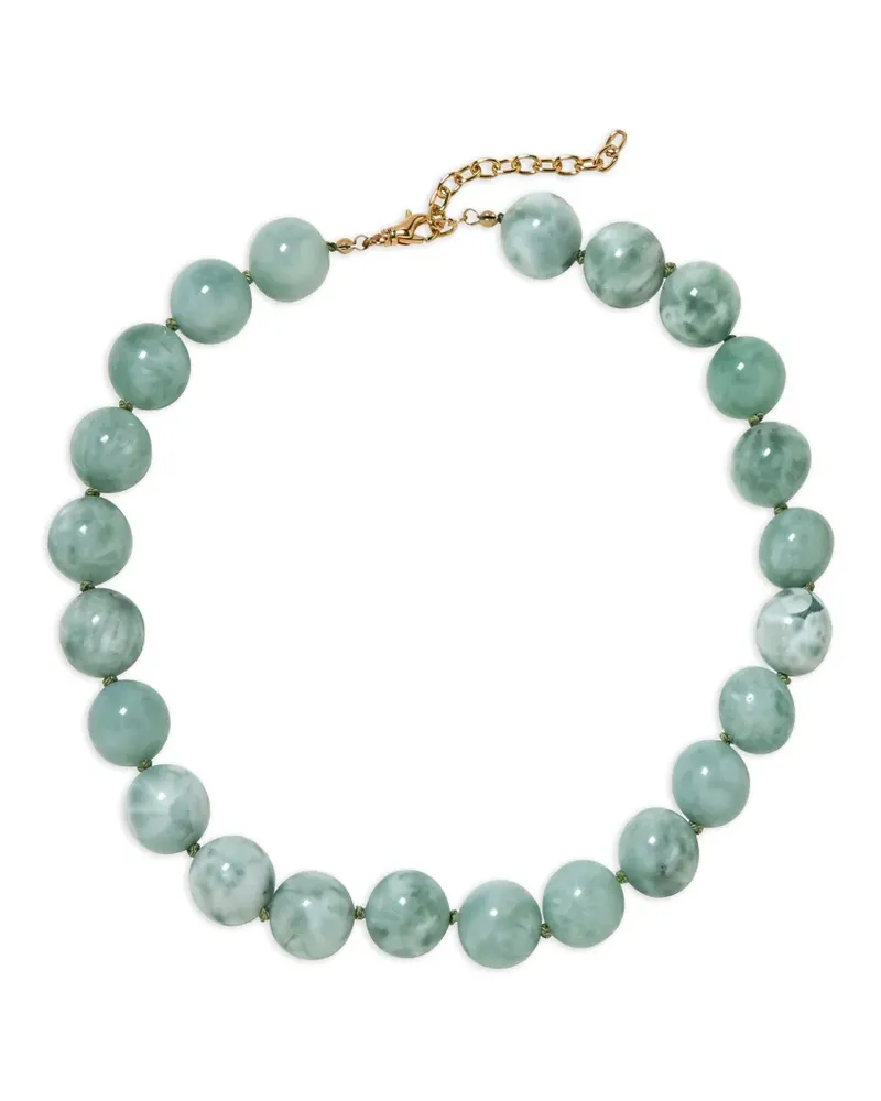 Jennifer Behr Louisa Halskette mit Jadeperlen - Grün Grün