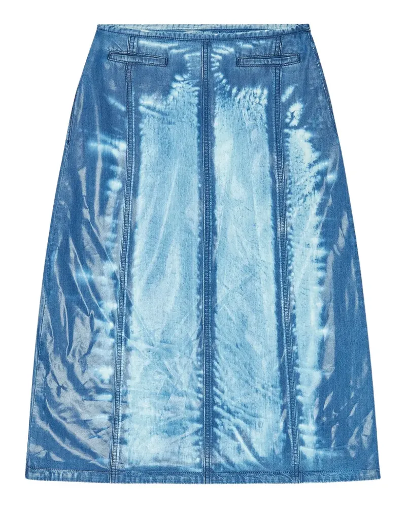 Diesel A-Linien-Rock mit Tasche - Blau Blau