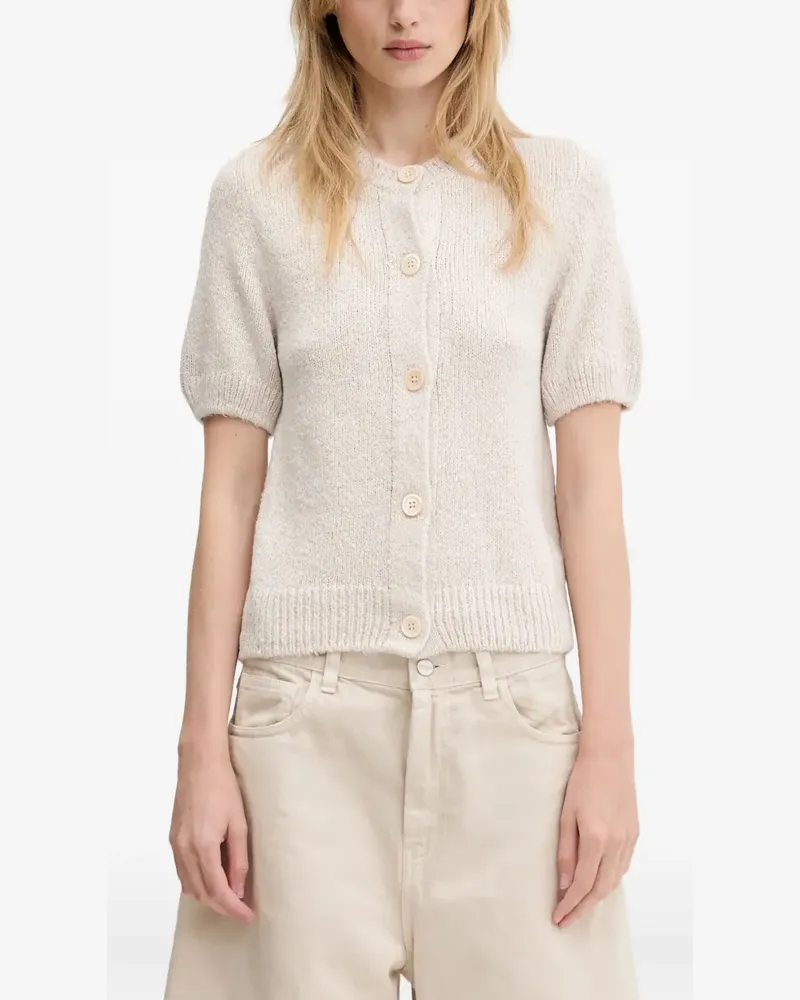 Our Legacy Cardigan mit Puffärmeln - Nude Nude