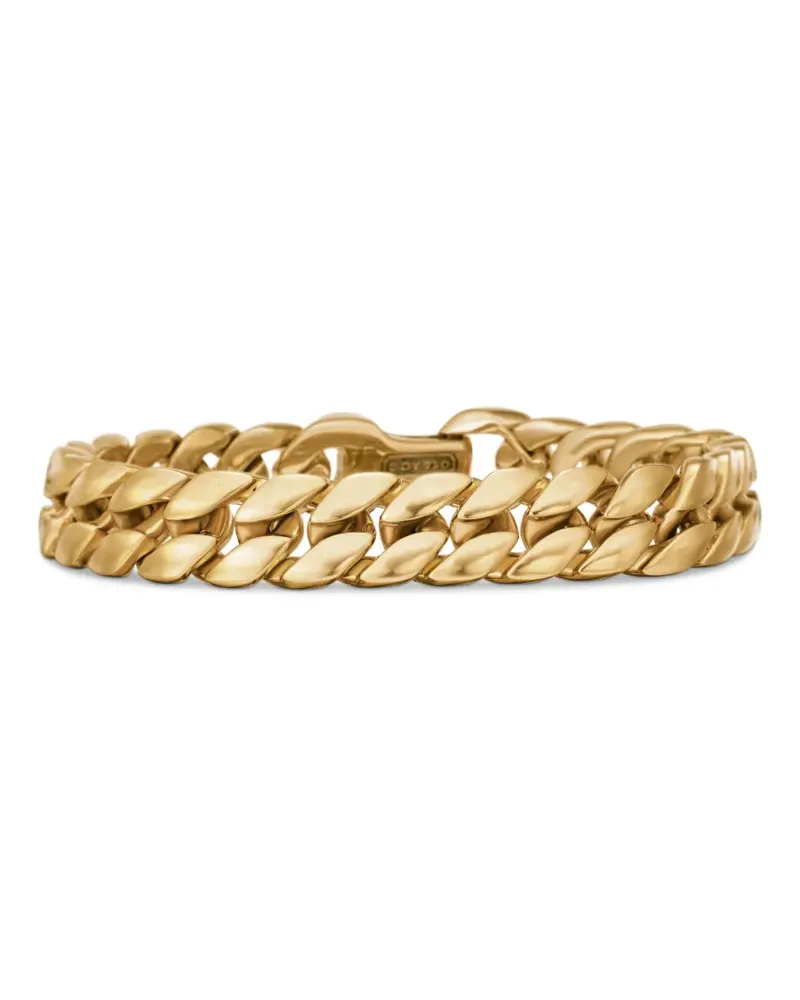David Yurman 18kt Gelbgold-Panzerkettenarmband 11,5mm Gold