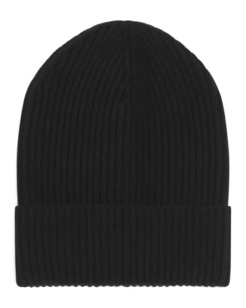 Dolce & Gabbana Gerippte Beanie - Schwarz Schwarz