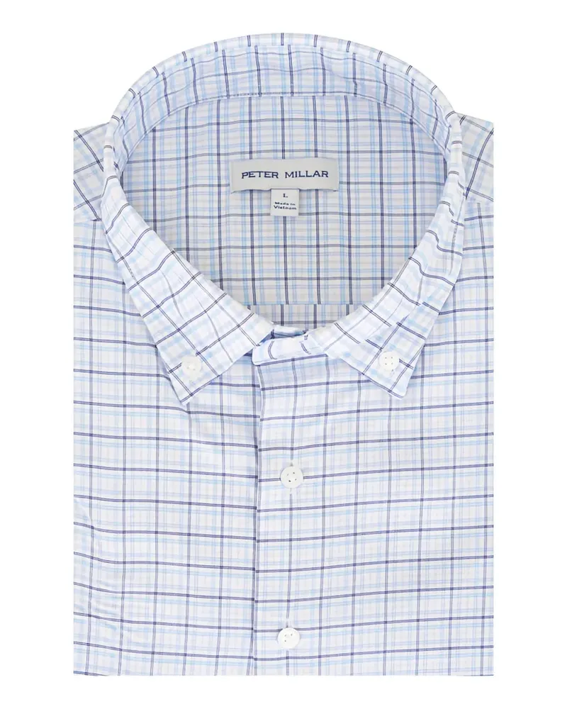 Peter Millar Casey plaid-pattern shirt - Weiß Weiß