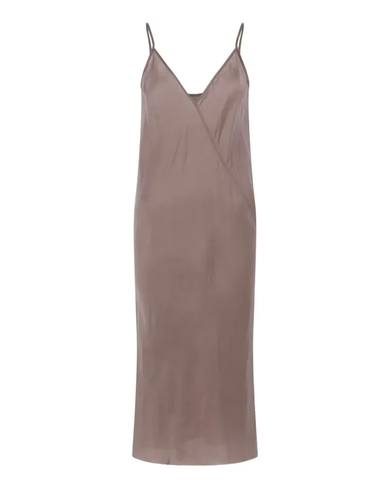 Rick Owens Spaghettikleid aus Satin - Nude Nude