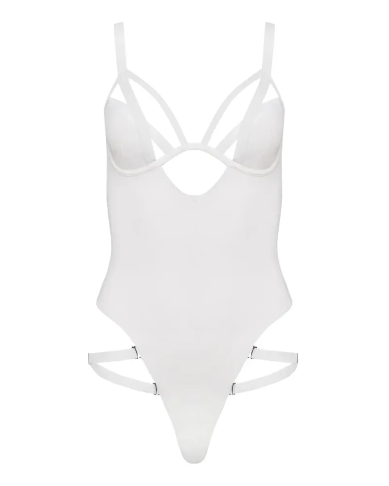 Maison Close Fatale Badeanzug - Weiß Weiß