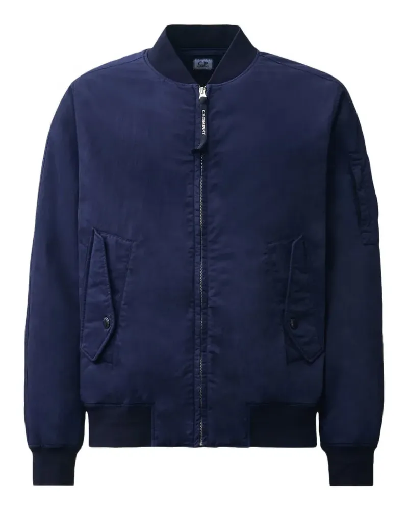C.P. Company Bomberjacke mit Linsen-Detail - Blau Blau