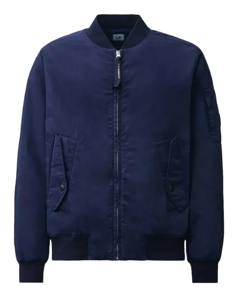 C.P. Company Bomberjacke mit Linsen-Detail - Blau Blau