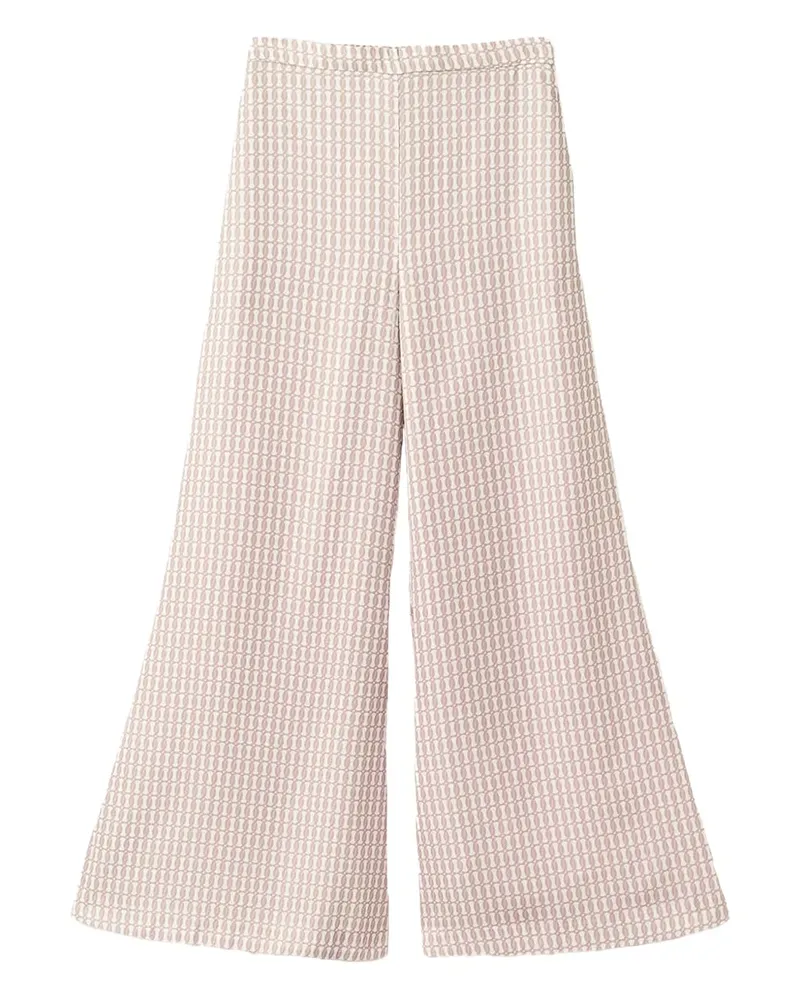 By Malene Birger Hoch sitzende Palazzohose - Nude Nude