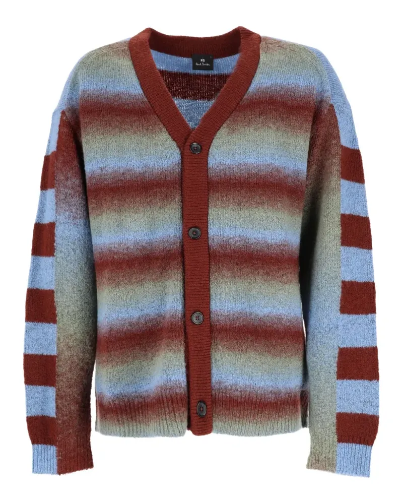 Paul Smith Cardigan mit Streifen und Farbverlauf - Braun Braun