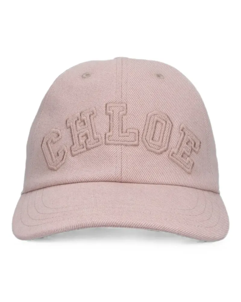 Chloé logo-embroidered baseball cap - Rosa Rosa