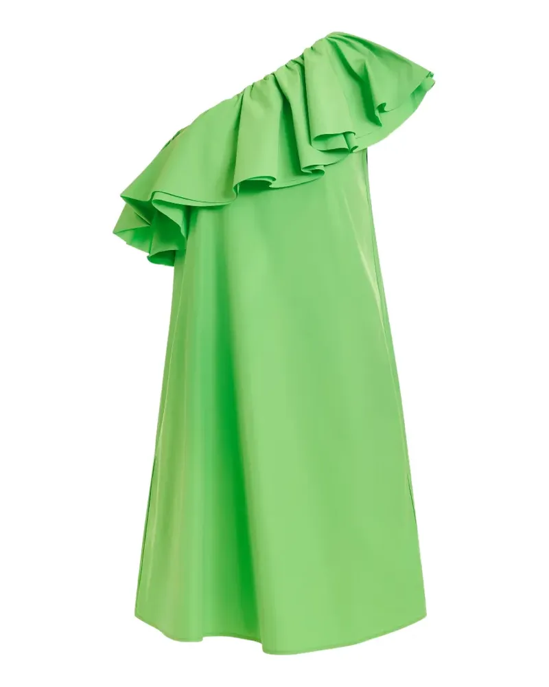 Essentiel One-Shoulder-Kleid mit Volants - Grün Grün