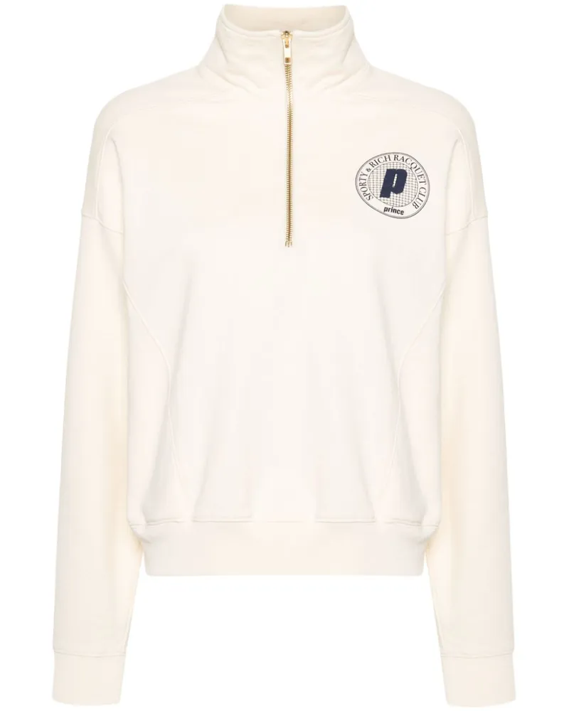 SPORTY & RICH Sweatshirt mit Logo-Print - Nude Nude