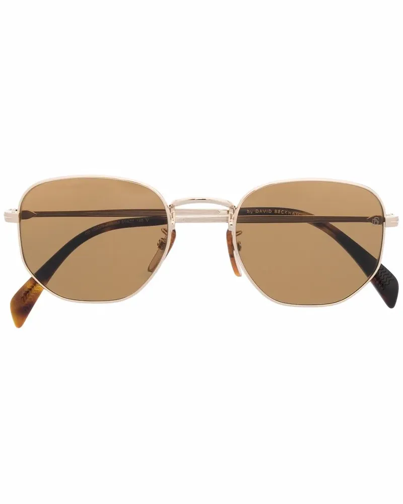 EYEWEAR by DAVID BECKHAM Geometrische Sonnenbrille in Schildpattoptik - Gold Gold