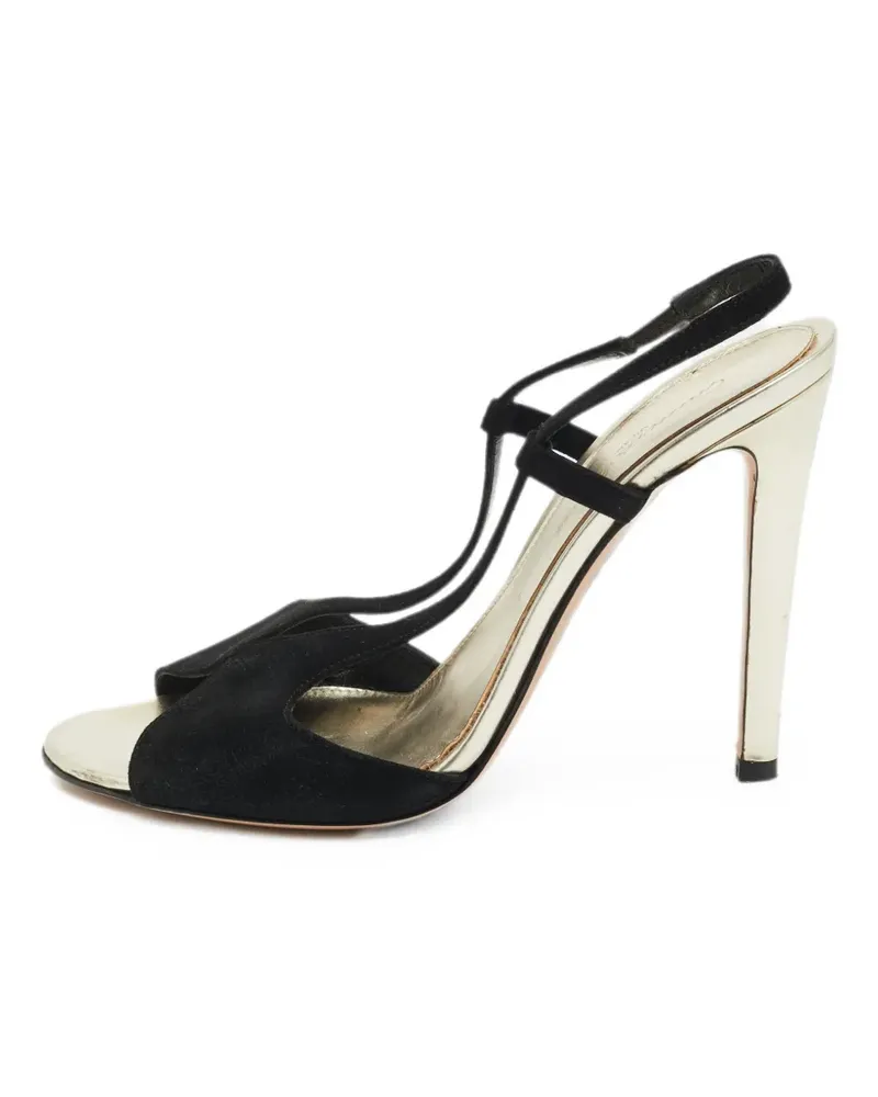 Gianvito Rossi Camoscio slingback heeled sandals - Schwarz Schwarz