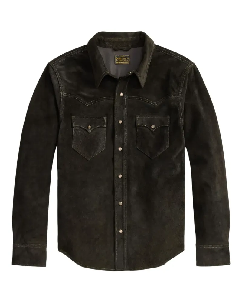 Ralph Lauren Hemdjacke mit Druckknöpfen - Schwarz Schwarz