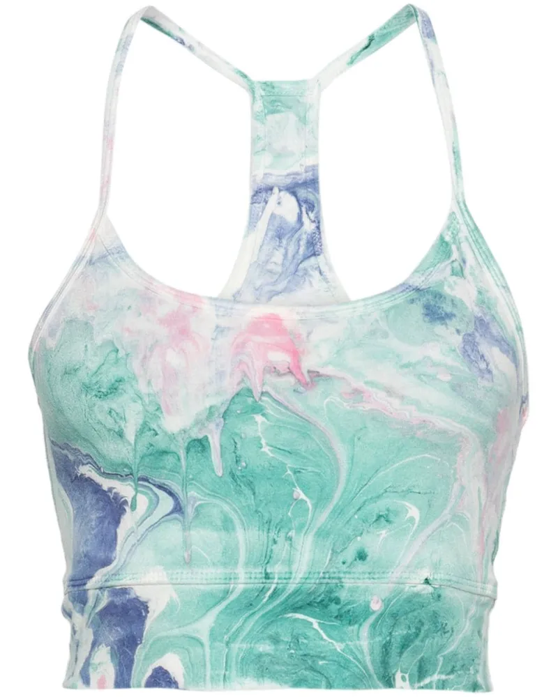 Electric & Rose Mia Sport-BH mit Marmormuster - Grün Grün