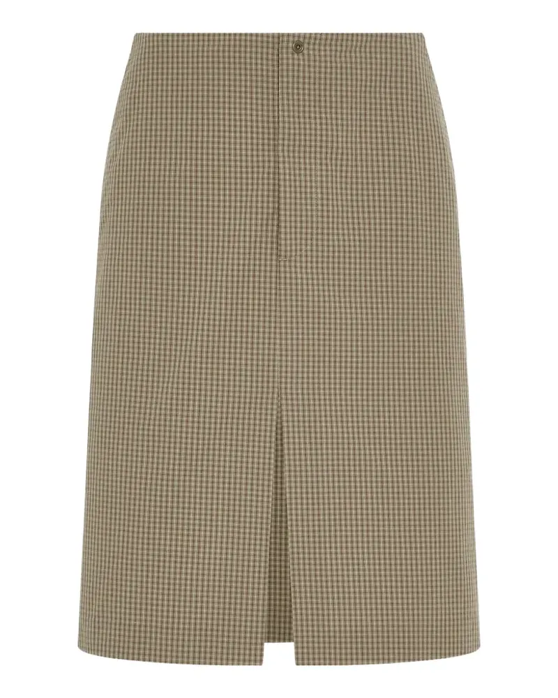 6397 check-pattern A-line skirt - Braun Braun