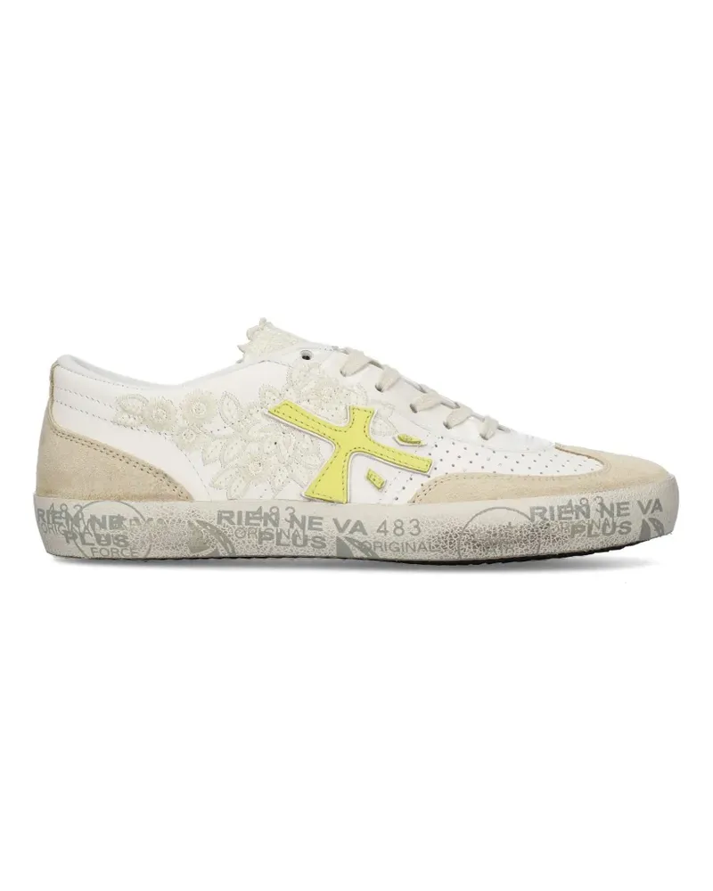 Premiata Davidd lace-detail sneakers - Nude Nude