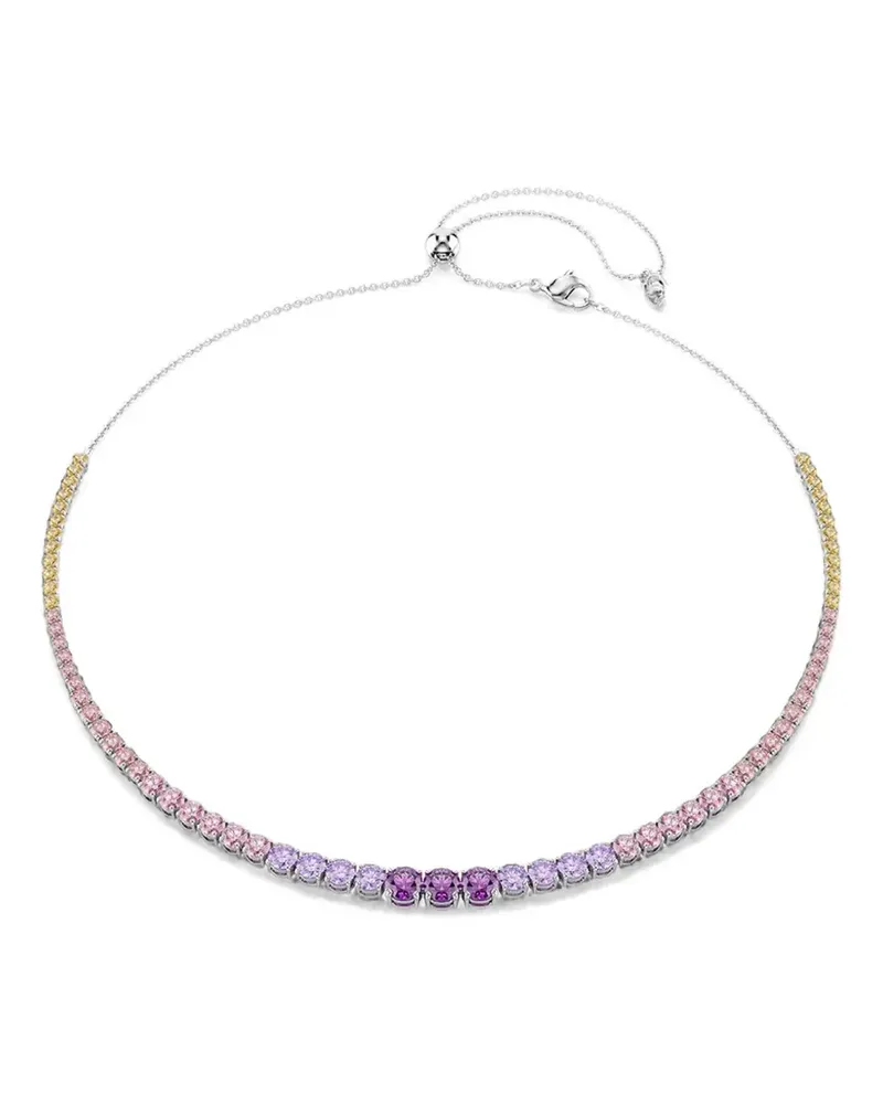 Swarovski Matrix crystal-embellished necklace - Silber Silber