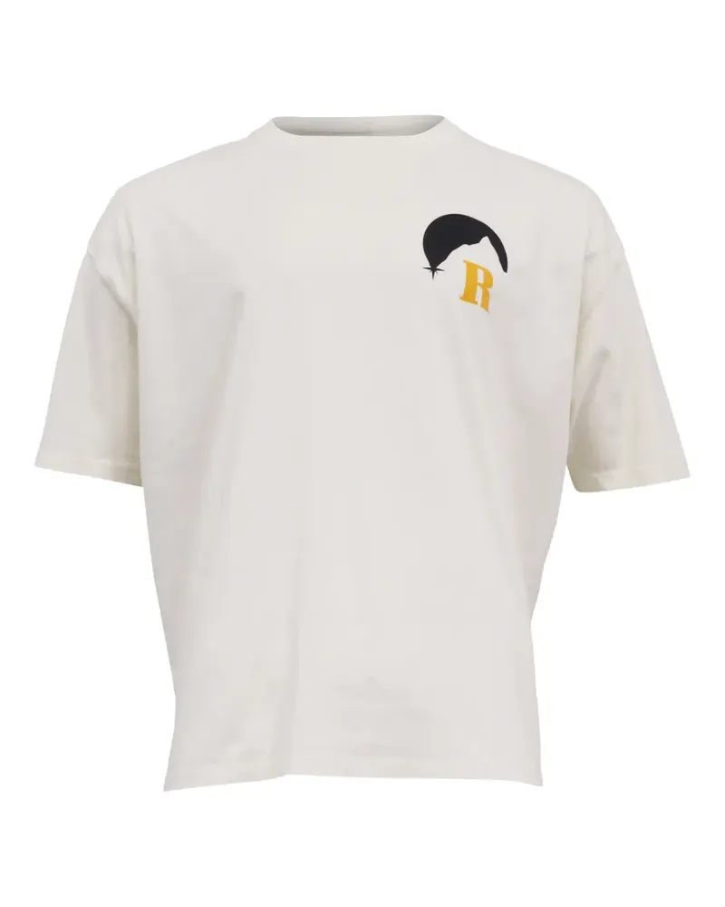 RHUDE Moonlight T-Shirt mit Landschafts-Print - Nude Nude
