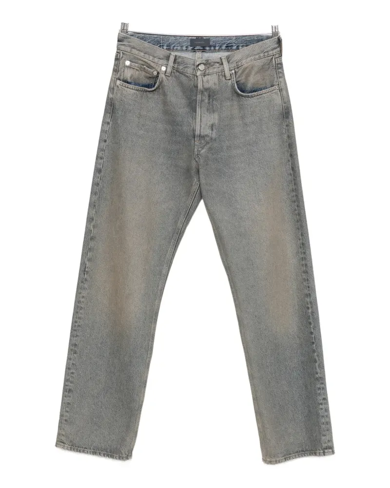 Haikure faded-effect logo-patch jeans - Blau Blau