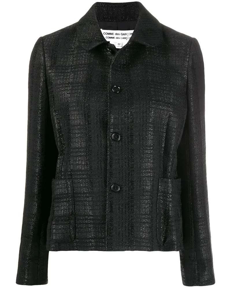 Comme des Garçons Karierter Blazer - Schwarz Schwarz