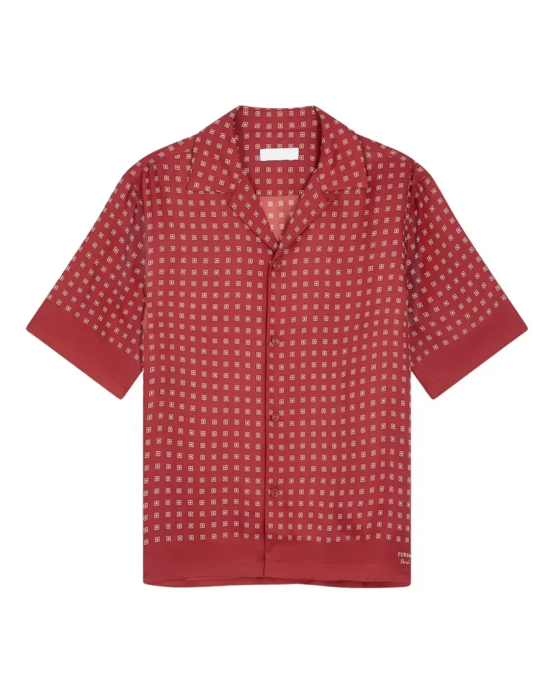 FURSAC geometric-pattern short-sleeve shirt - Rot Rot