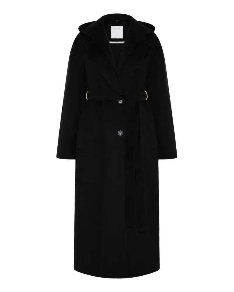 SPORTMAX oversized hooded coat - Schwarz Schwarz