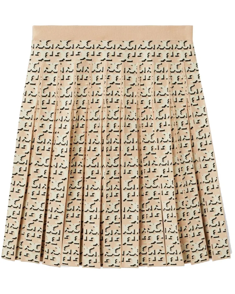 Tory Burch Faltenrock mit Monogramm - Nude Nude