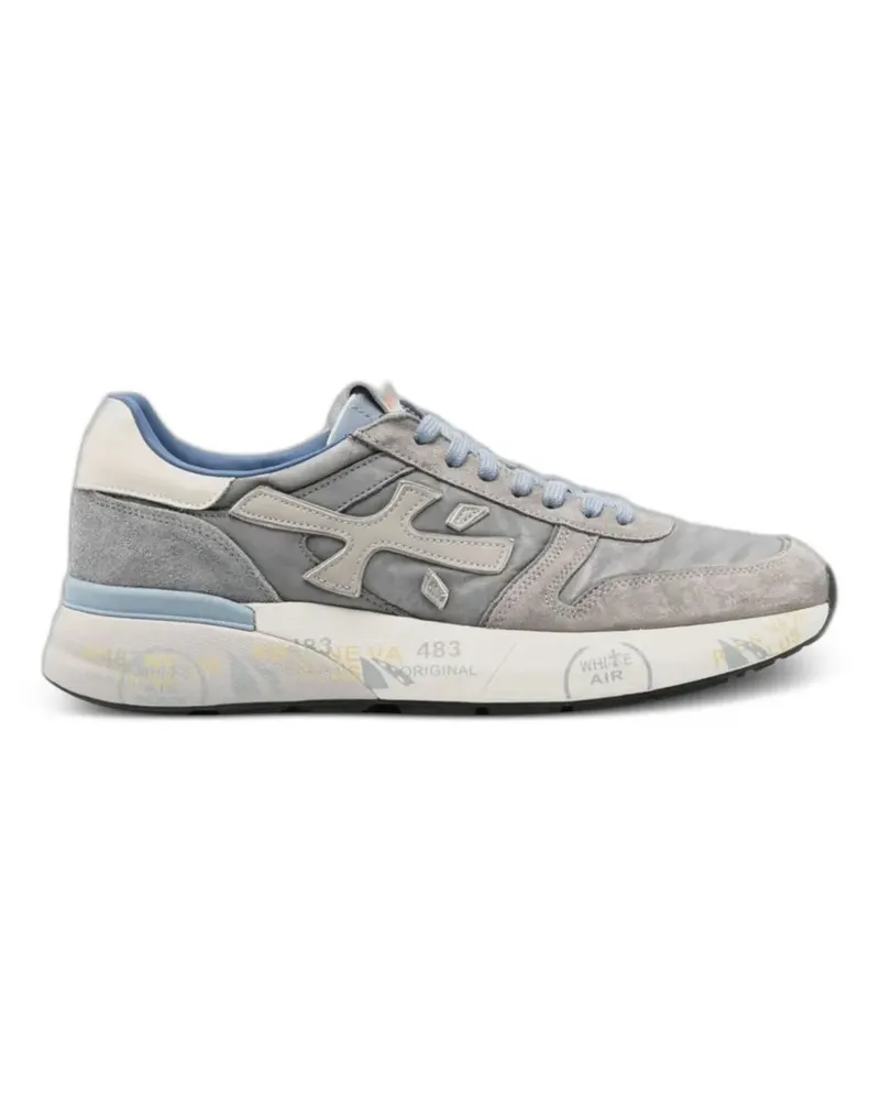 Premiata Mick suede-panelled sneakers - Grau Grau