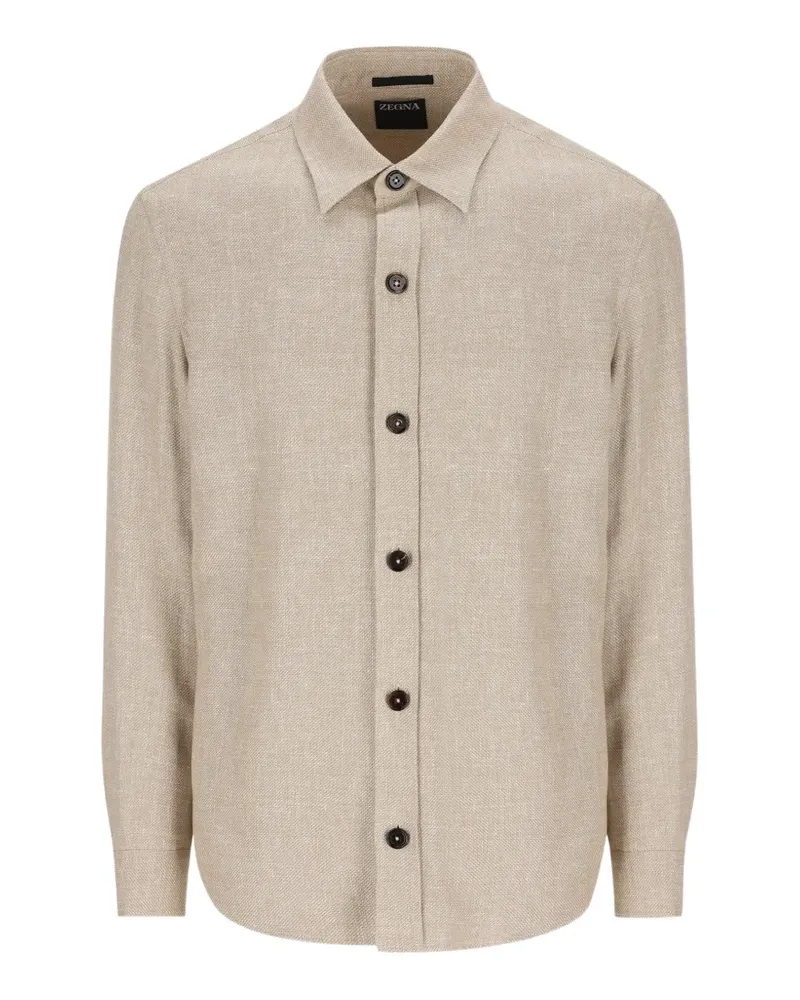 Ermenegildo Zegna long-sleeve shirt - Nude Nude