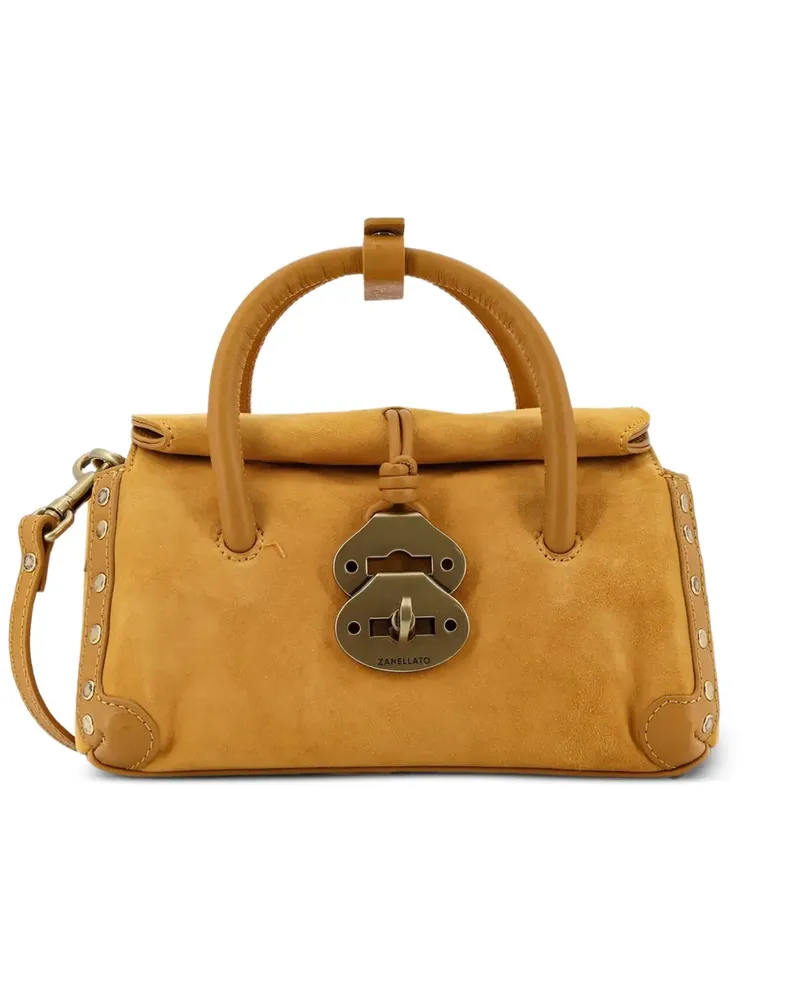 Zanellato Dotta® logo-detail tote bag - Nude Nude