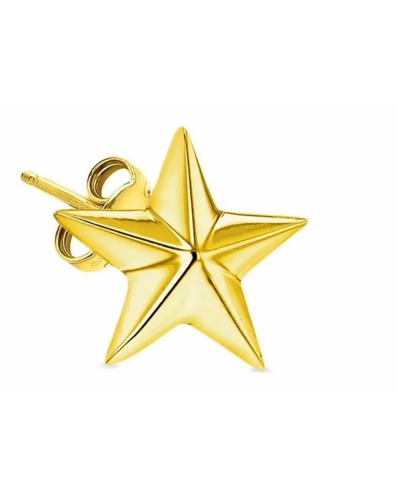 True Rocks Ohrstecker mit Stern - Gold Gold