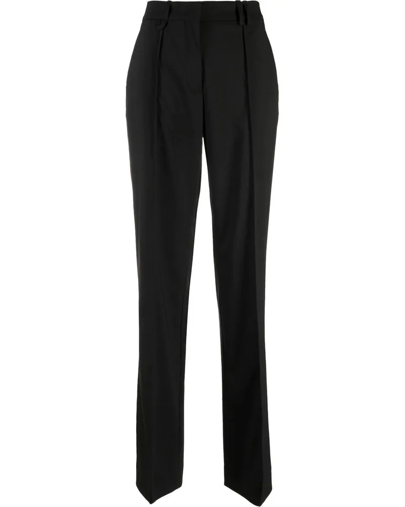Jacquemus Hose mit weitem Bein - Schwarz Schwarz