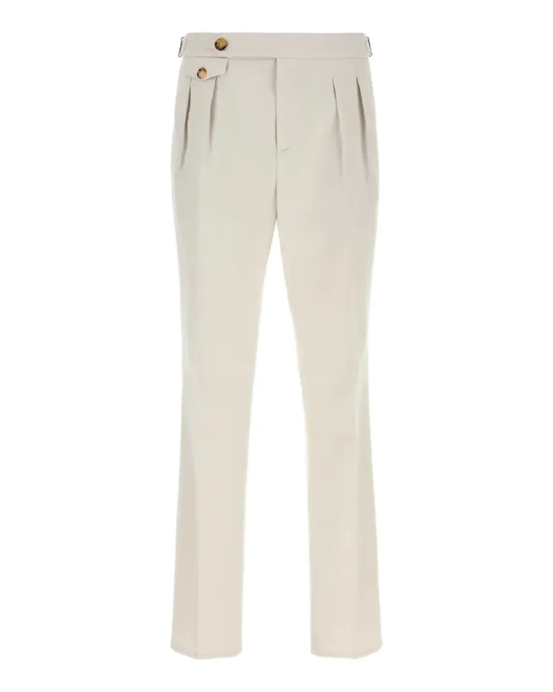 Brunello Cucinelli Plissierte Hose - Weiß Weiß