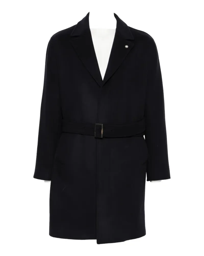 Manuel Ritz single-breasted coat - Blau Blau
