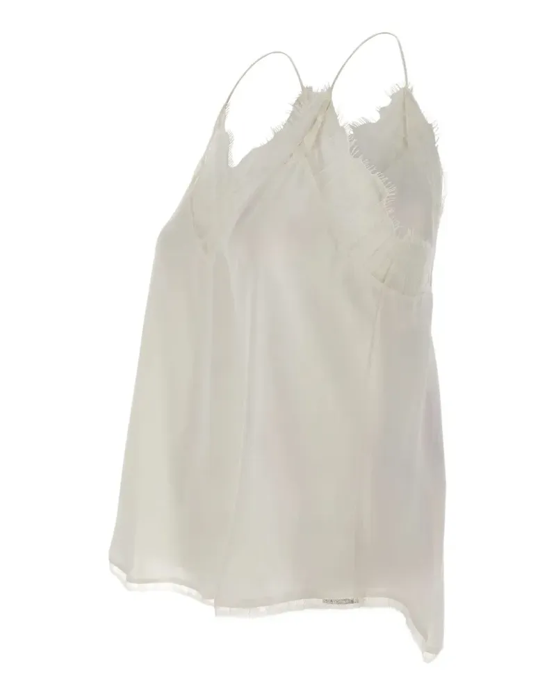 IRO Berwyn lace-trimmed top - Weiß Weiß