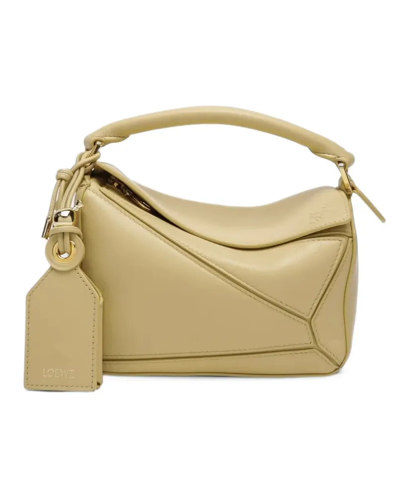 Loewe mini Featherlight Puzzle bag in nappa lambskin - Nude Nude