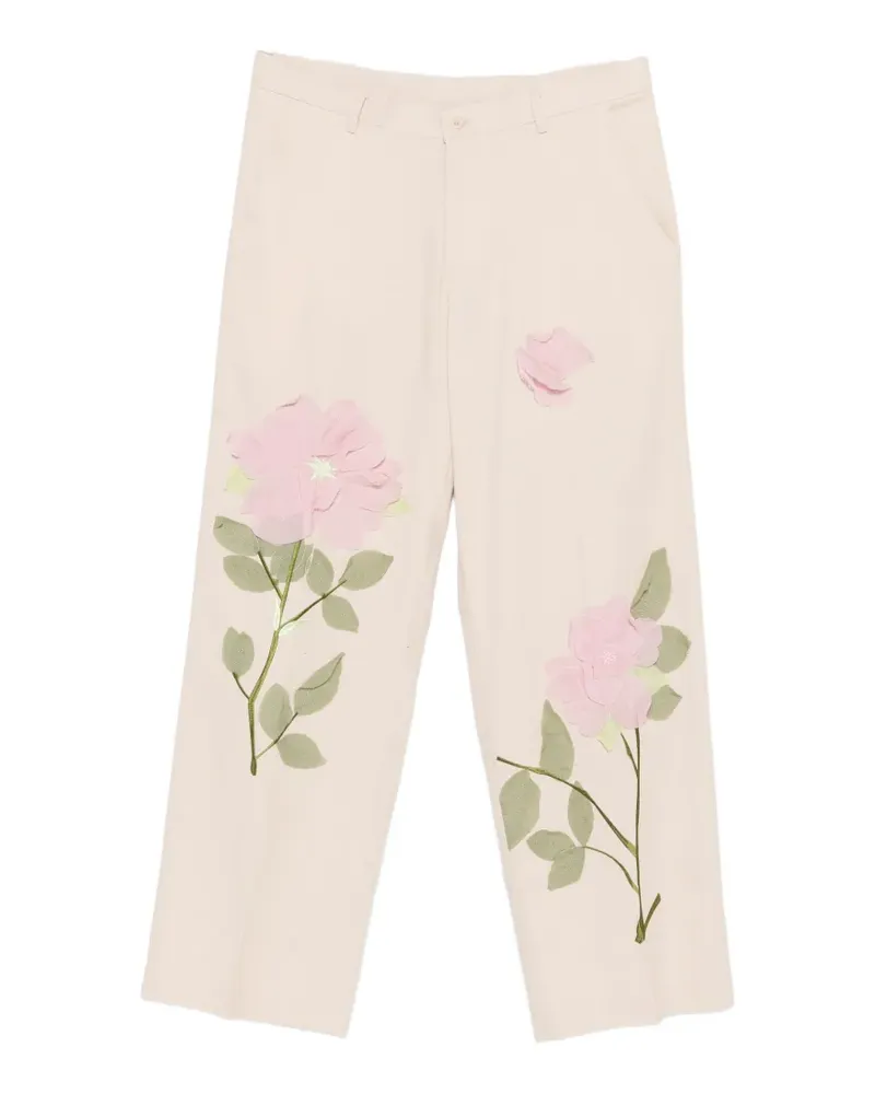KidSuper floral trousers - Nude Nude