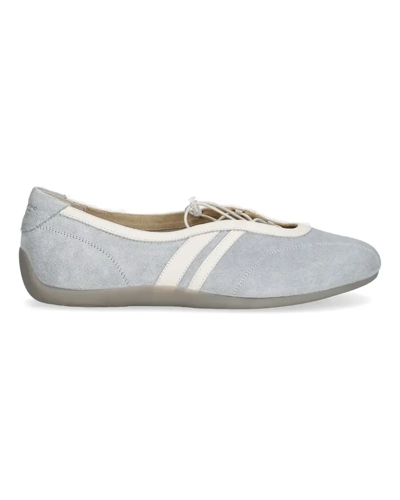 Vagabond Hollie lace-up suede ballet flats - Blau Blau