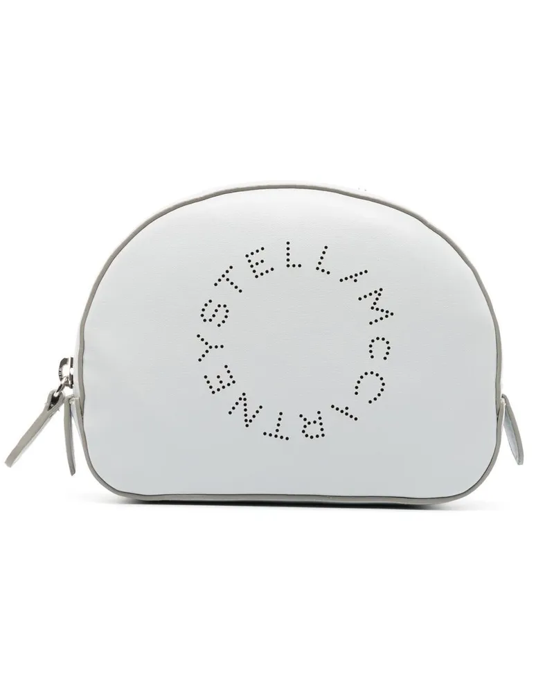 Stella McCartney Tasche mit perforiertem Logo Blau