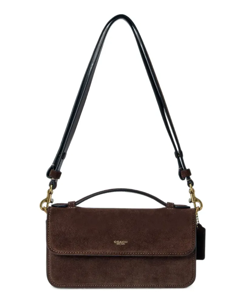 Coach Elora suede crossbody bag - Braun Braun