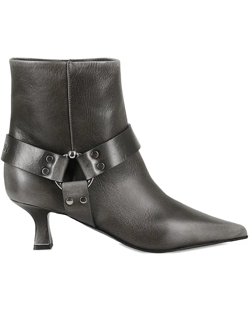 3JUIN Stiefel mit Logo-Prägung 60mm - Grau Grau