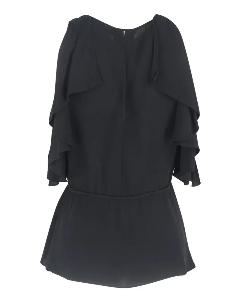 Theory Bluse mit Rüschen - Schwarz Schwarz