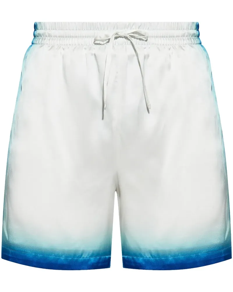 Casablanca Paris Shorts aus Seide - Weiß Weiß