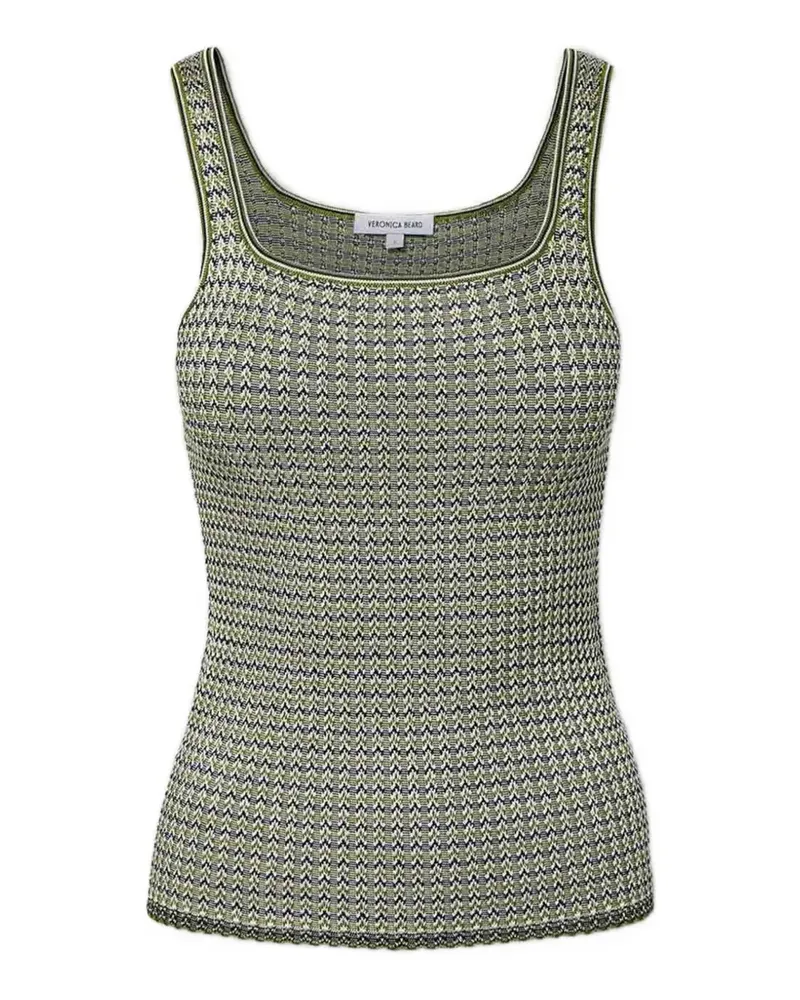 Veronica Beard Sandra square neck knit tank top - Grün Grün