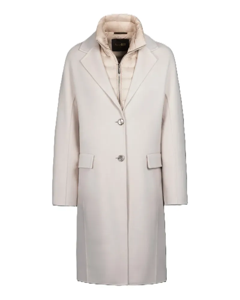 MOORER Cassie layered coat - Nude Nude